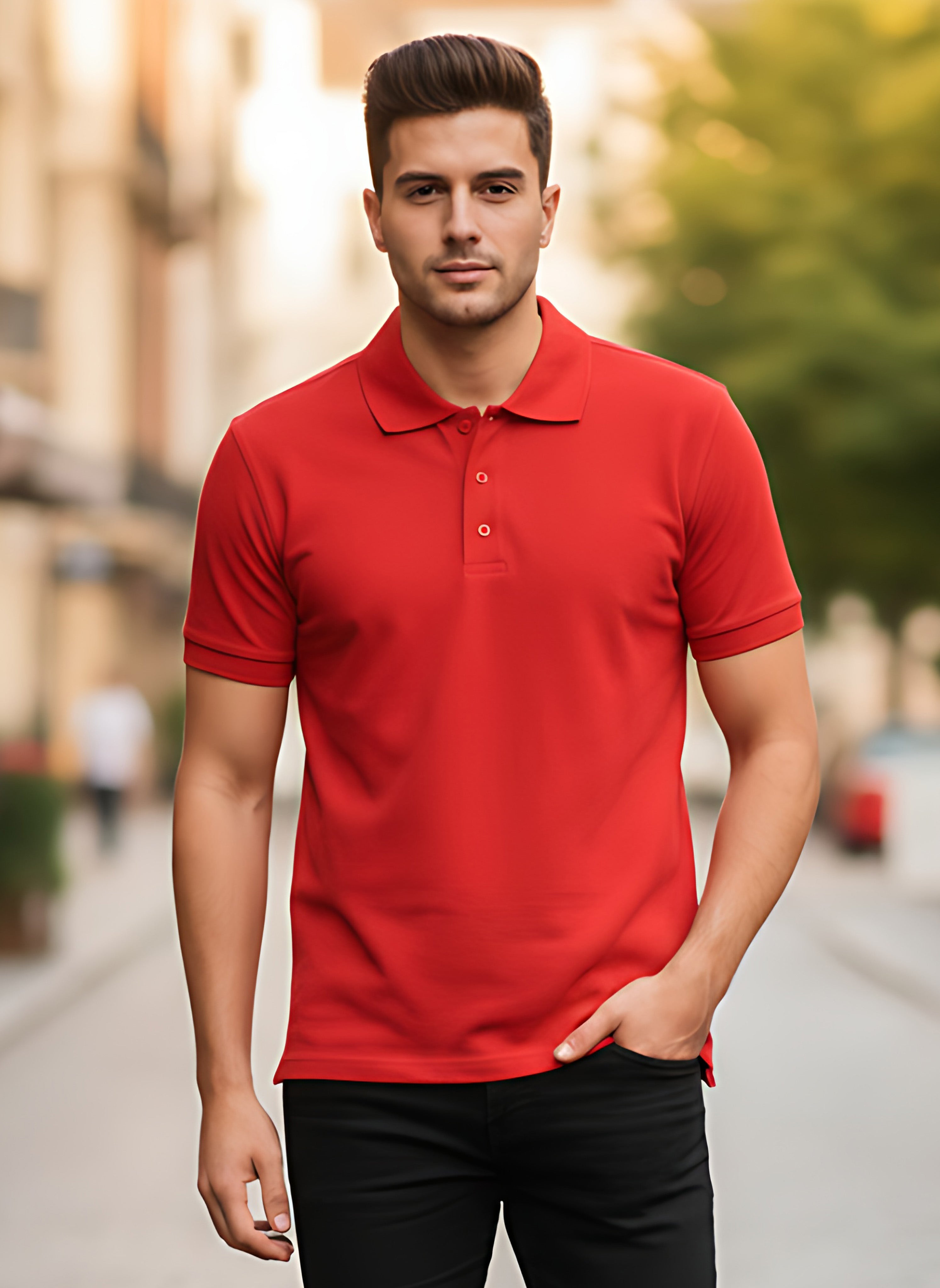 Red Polo T-Shirt