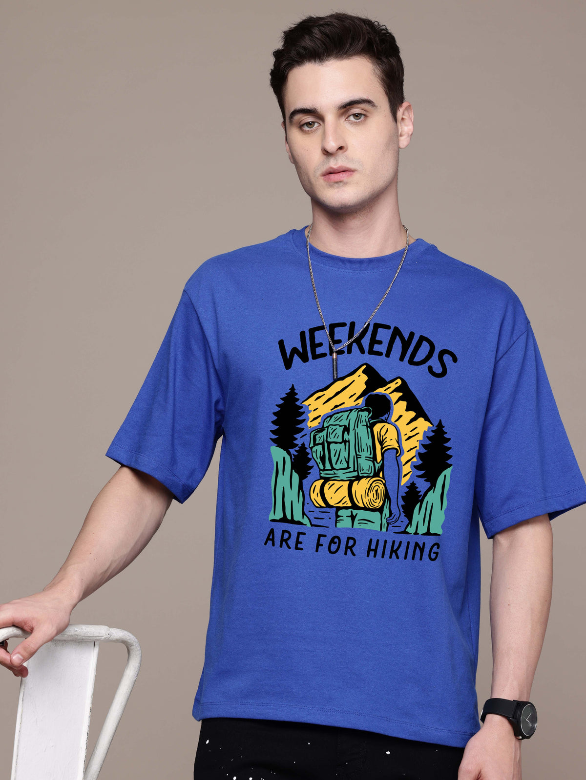 Graphic Oversized Weekends Tshirt